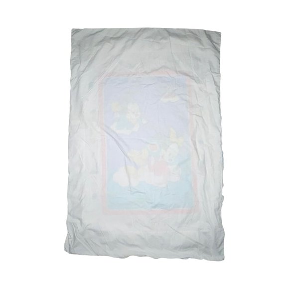 Rare Vintage Disney Babies Mickey Crib Duvet Quilt Cover Minnie Mouse Pluto - Picture 6 of 11